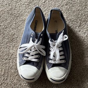 Converse Navy and White Low-Top Sneakers